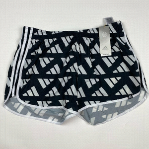 NEW Adidas Marathon 20 Celebration 4" Running Shorts Womens Large Black GM1585